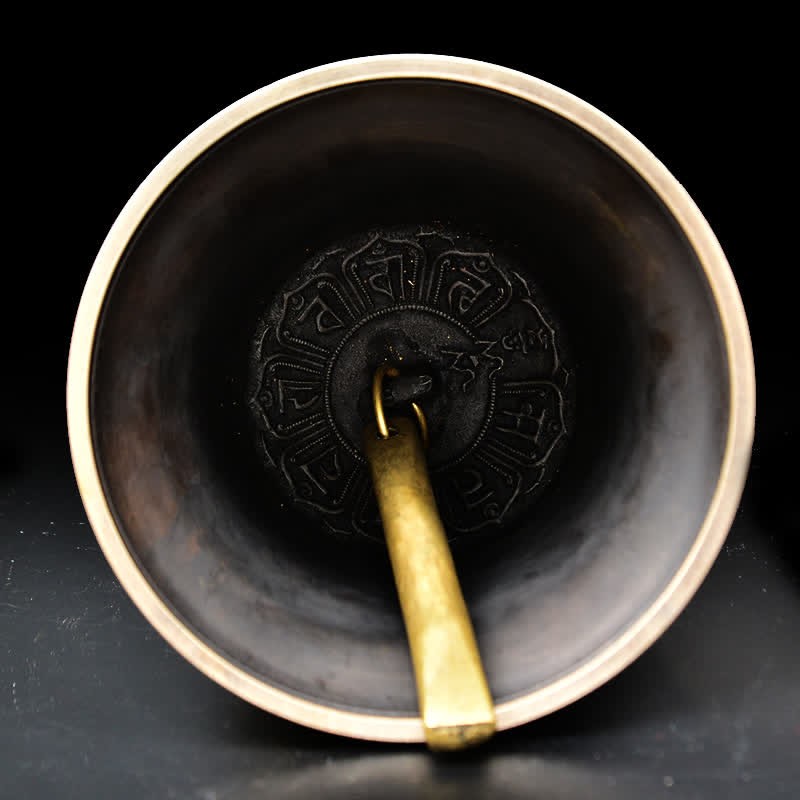 Tibetan Engraved mystic zen Dragon Wind Chime Bell Copper Luck Wall Hanging Decoration