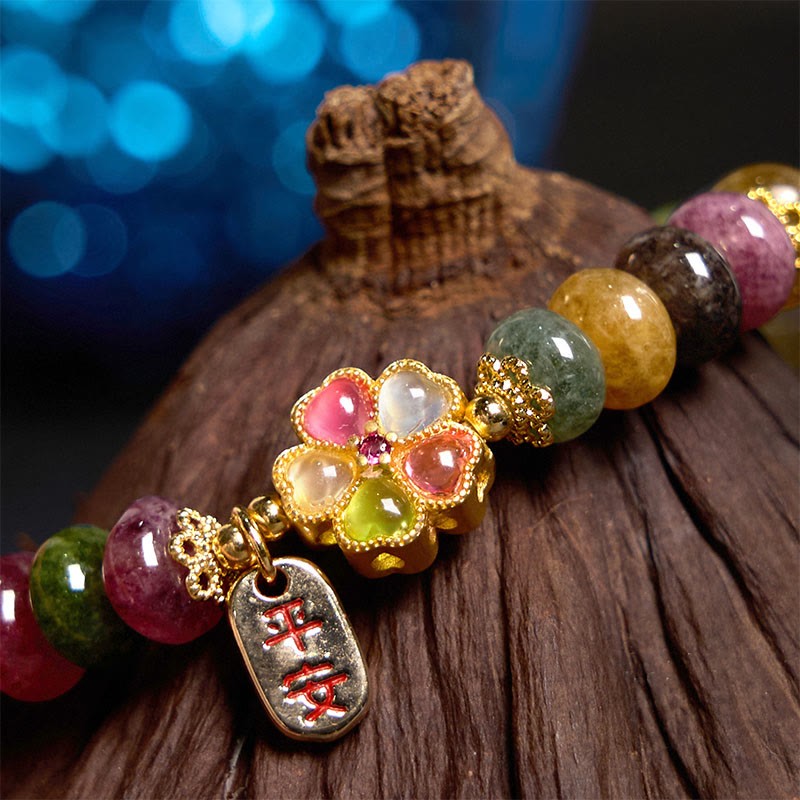 Tourmaline Jade Safe And Well Love Bracelet