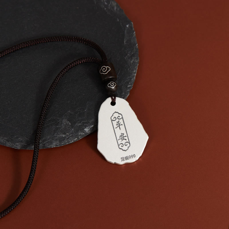 999 Sterling Silver Ksitigarbha mystic zen Zakiram Goddess Necklace Pendant