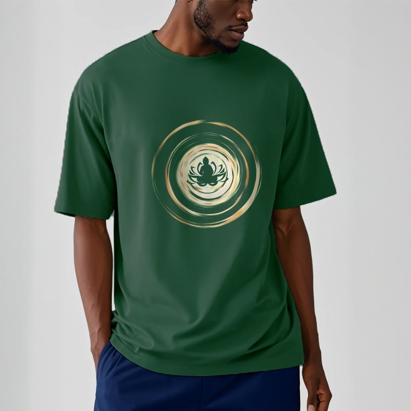 Meditating mystic zen Lotus Pattern Tee T-shirt