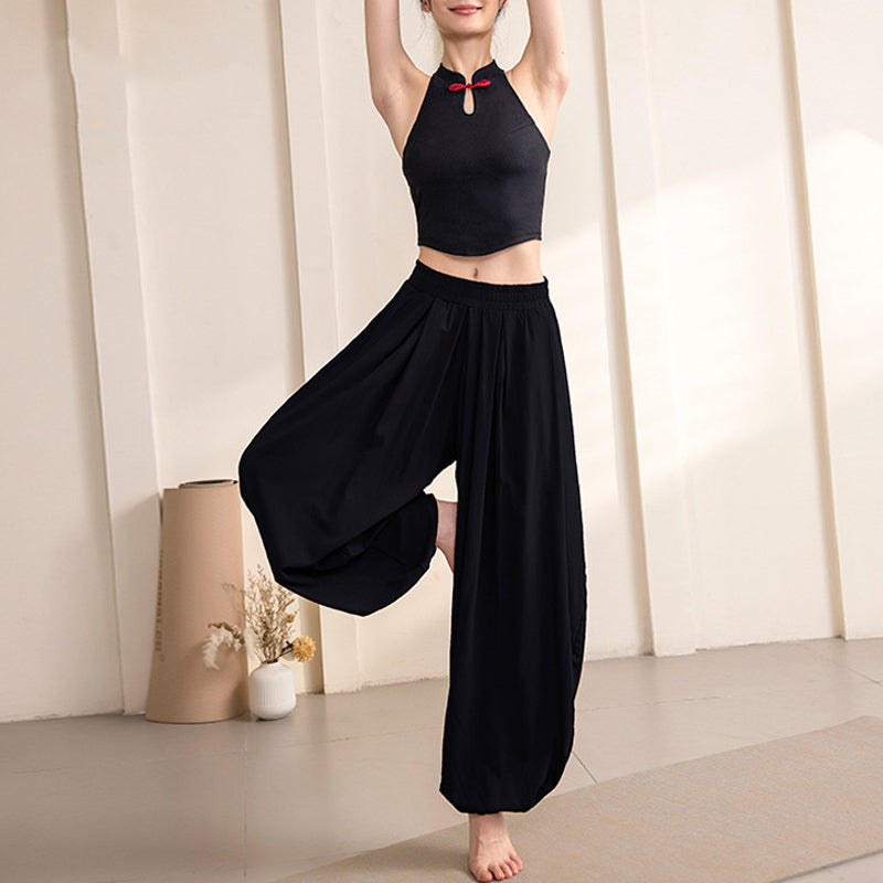 Simple Design Trousers Sports Fitness Yoga Women's Yoga Pants