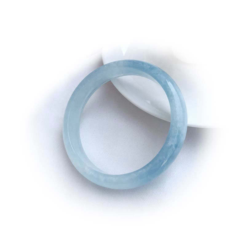 Natural Aquamarine Blessing Bangle Bracelet