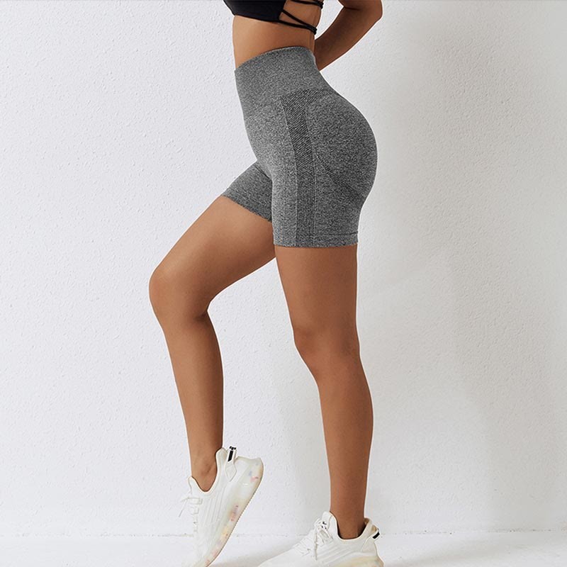 Women Seamless Sports Fitness High Waist Yoga Workout Shorts