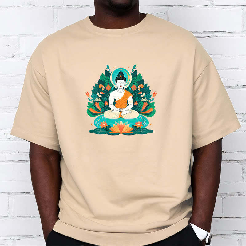 Flower Grass Lotus Bodhisattva Tee T-shirt