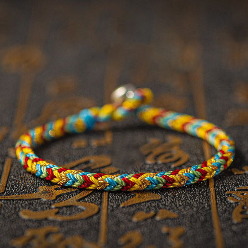 May you be good fortune and success Lucky Multicolored Bracelet
