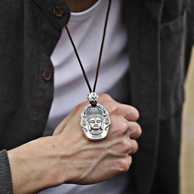 Chinese Zodiac Natal mystic zen Om Mani Padme Hum Lotus Compassion Necklace Pendant