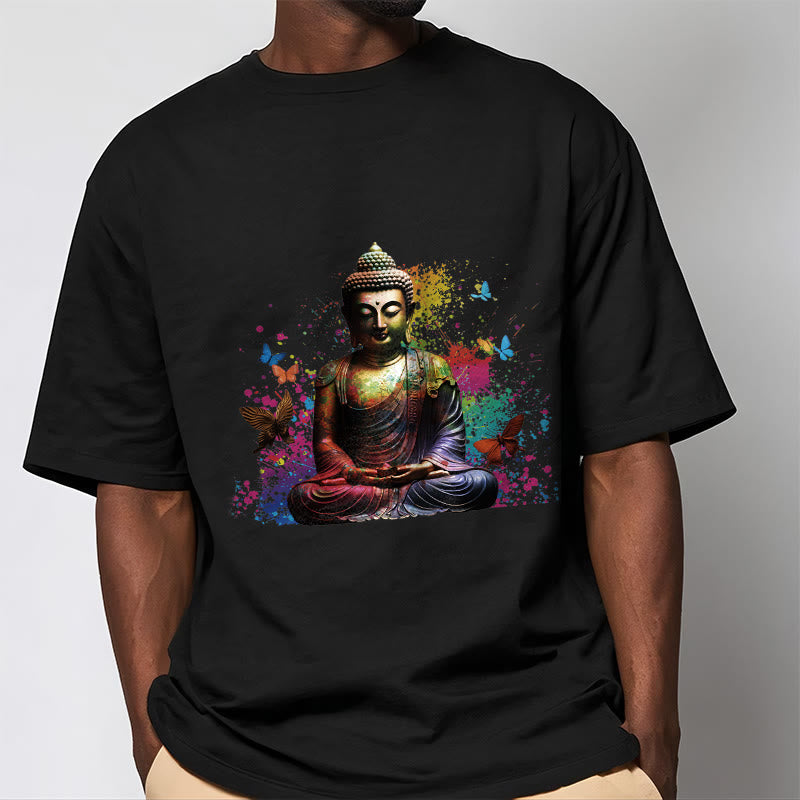 Colorful Butterfly Flying Meditation mystic zen Tee T-shirt