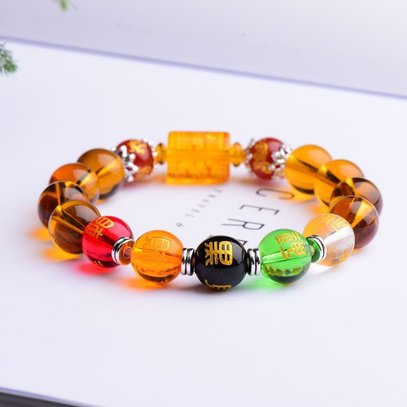 Natural Citrine Fortune Happiness Bracelet