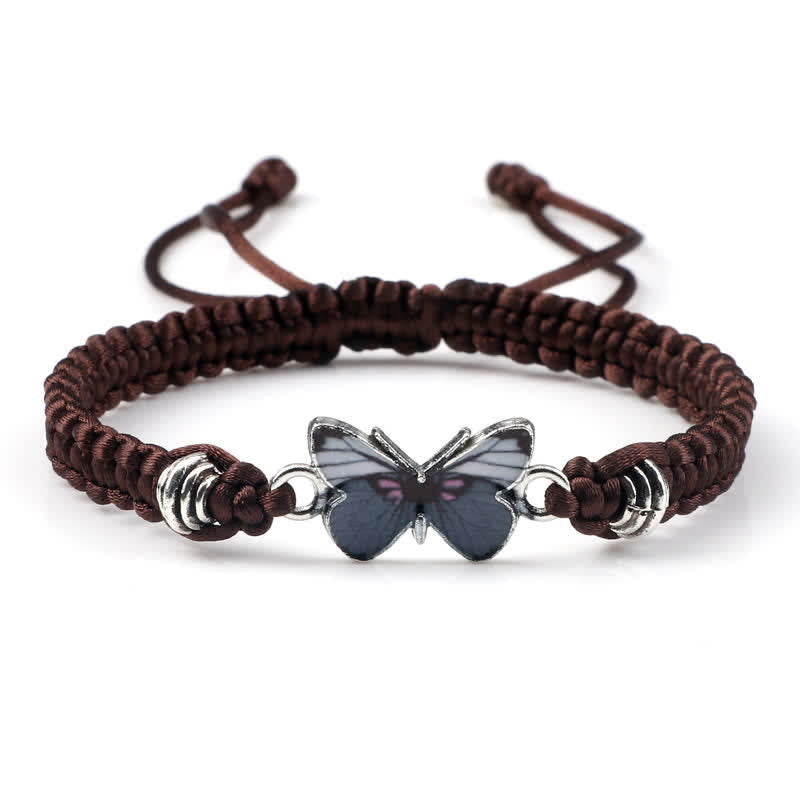 Butterfly Freedom Love String Charm Bracelet