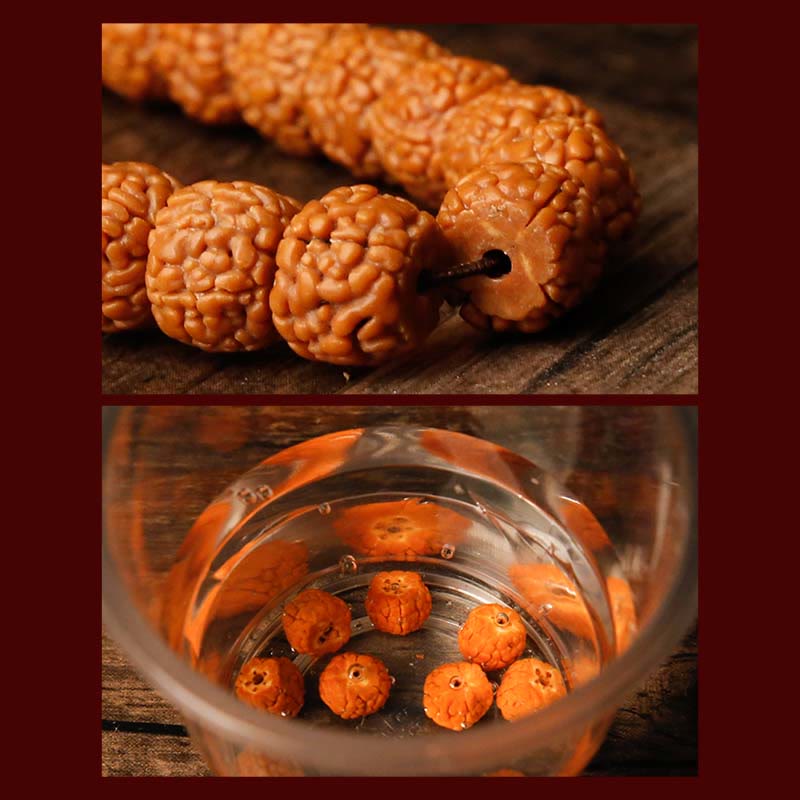Tibet 108 Mala Beads Rudraksha Bodhi Seed Chinese Zodiac Natal mystic zen Wealth Charm Bracelet