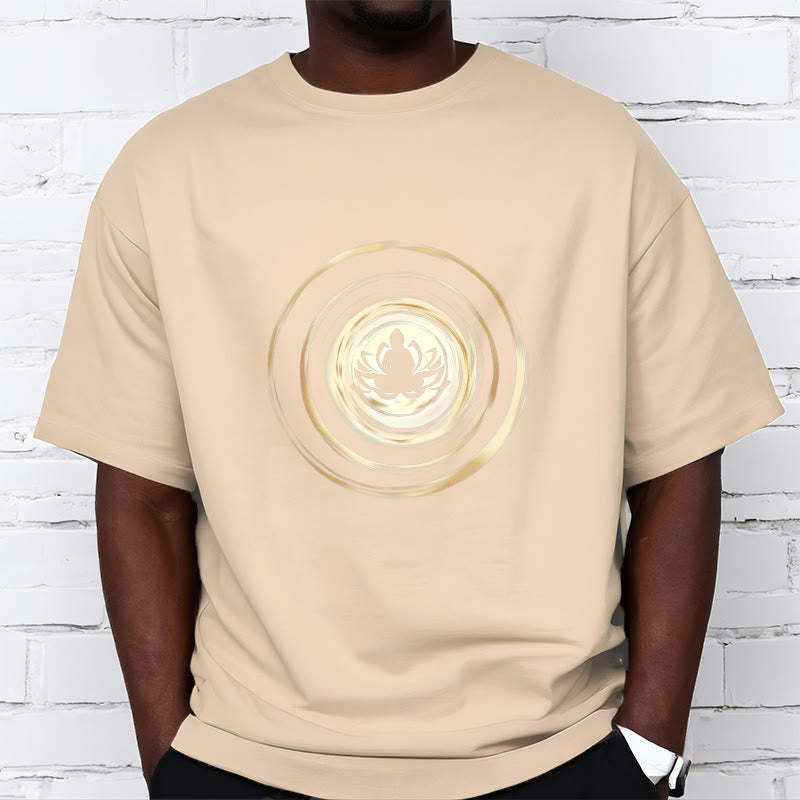 Meditating mystic zen Lotus Pattern Tee T-shirt