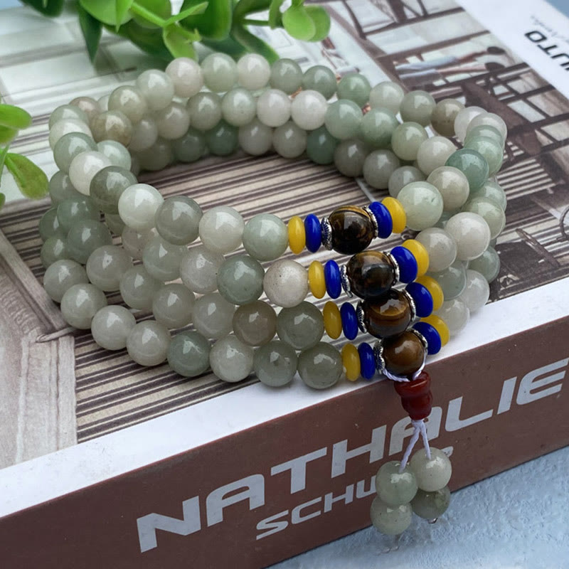 108 Mala Beads Natural Shetai?jade Luck Prosperity Bracelet