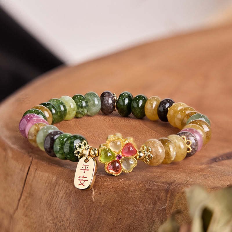 Tourmaline Jade Safe And Well Love Bracelet