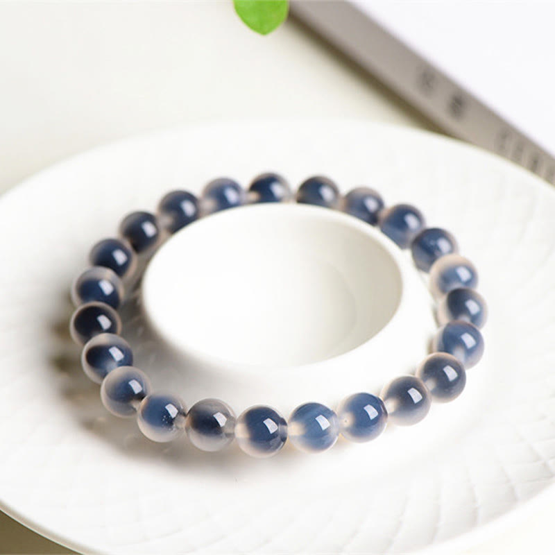 Natural Colorful Candy Agate Harmony Strength Bead Bracelet