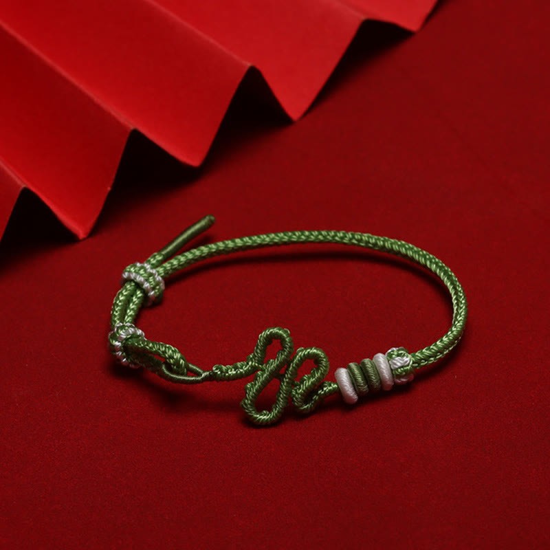 Red String Snake Knot Year Of The Snake Protection Braided Bracelet