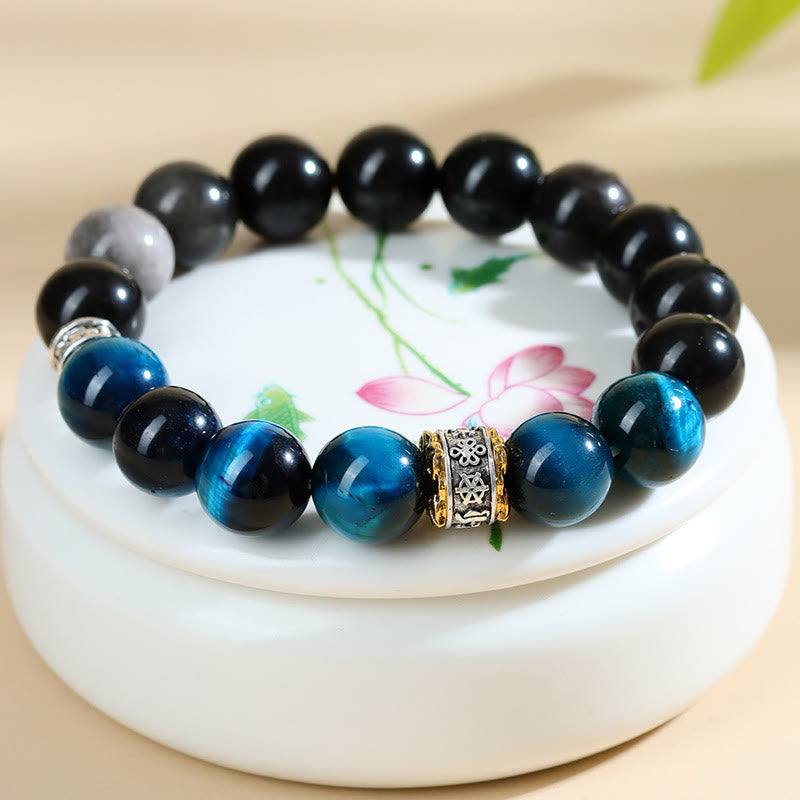 Tarakan Agarwood Amber Red Agate Laughing mystic zen Strength Meditation Bracelet