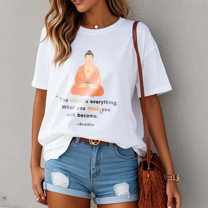 The Mind Is Everything Meditation mystic zen Tee T-shirt