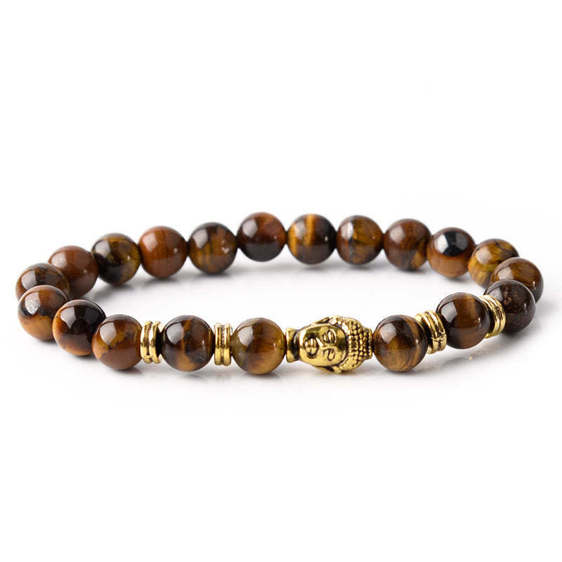 Blue Green Red Tiger Eye mystic zen Head Balance Bracelet