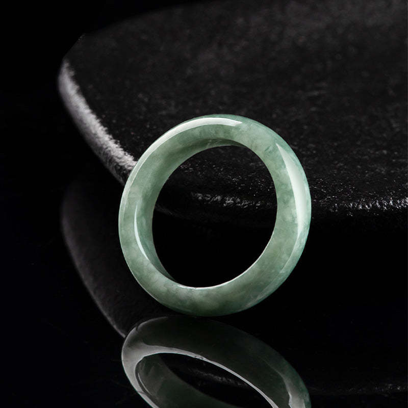 Natural Jade Abundance Healing Ring