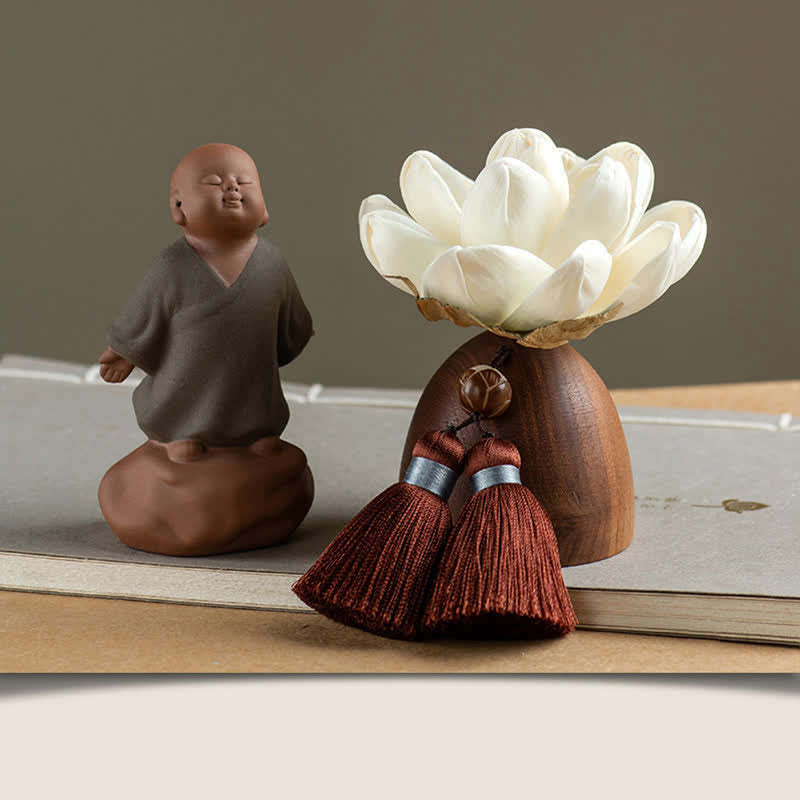 Black Peach Wood mystic zen Flower Calm Cure Decorations