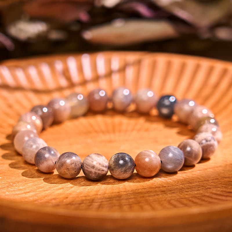 mystic zen Stone Black Moonstone Soothing Bracelet