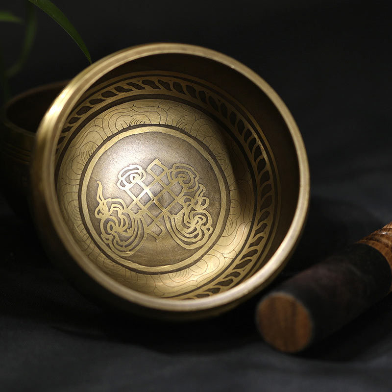 Tibetan Meditation Sound Bowl Handcrafted for Healing and Mindfulness Singing Bowl Set