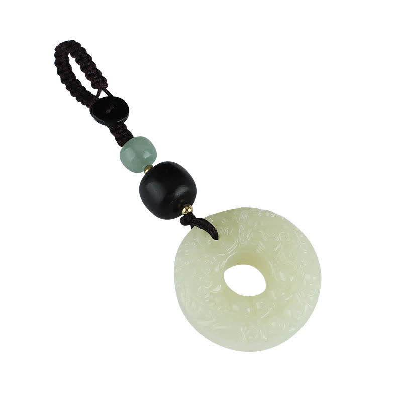 PiXiu Jade Peace Buckle Abundance Wealth Key Chain
