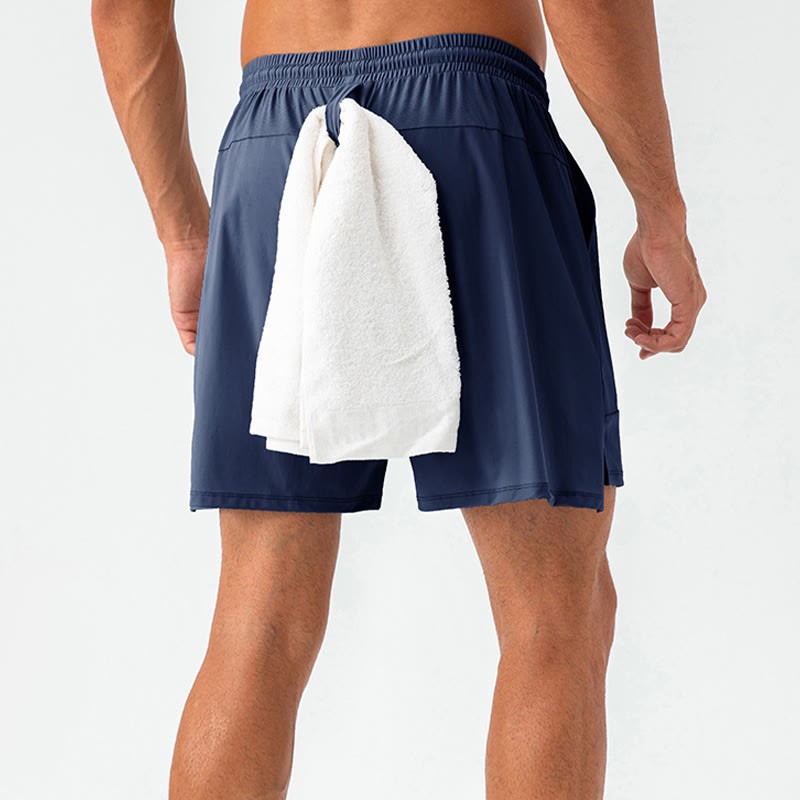 Men's Casual Quick Dry Sports Shorts With Pockets