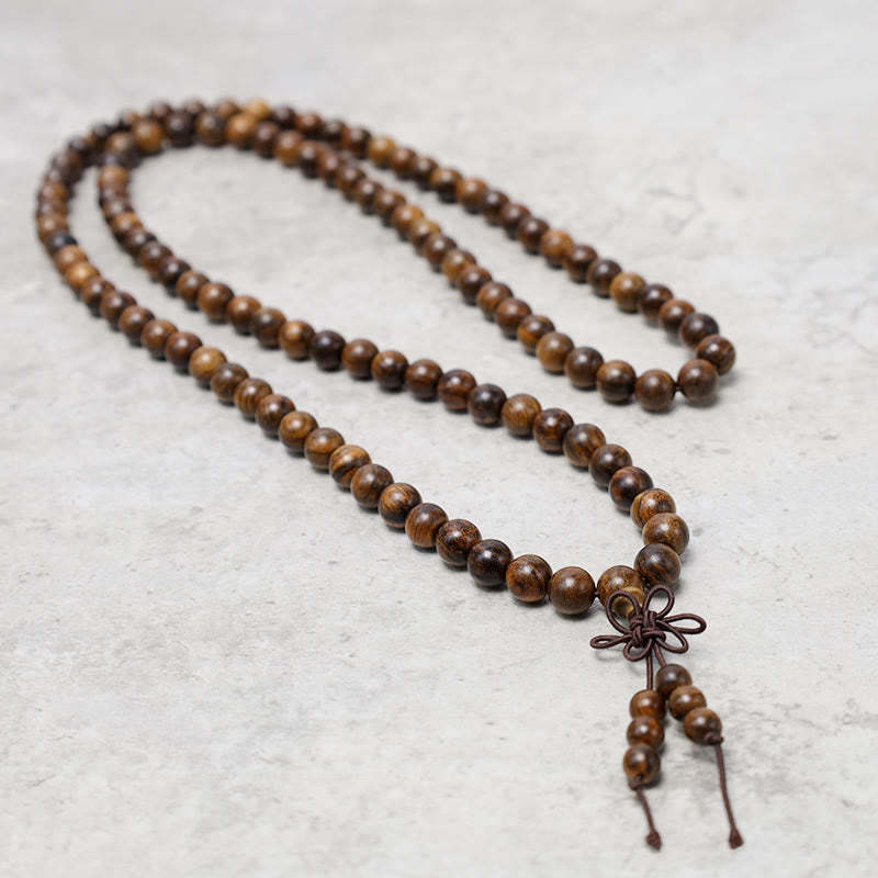 108 Mala Beads Bracelet Prayer Meditation Sandalwood Elastic