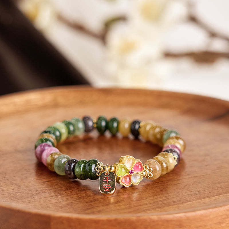 Tourmaline Jade Safe And Well Love Bracelet