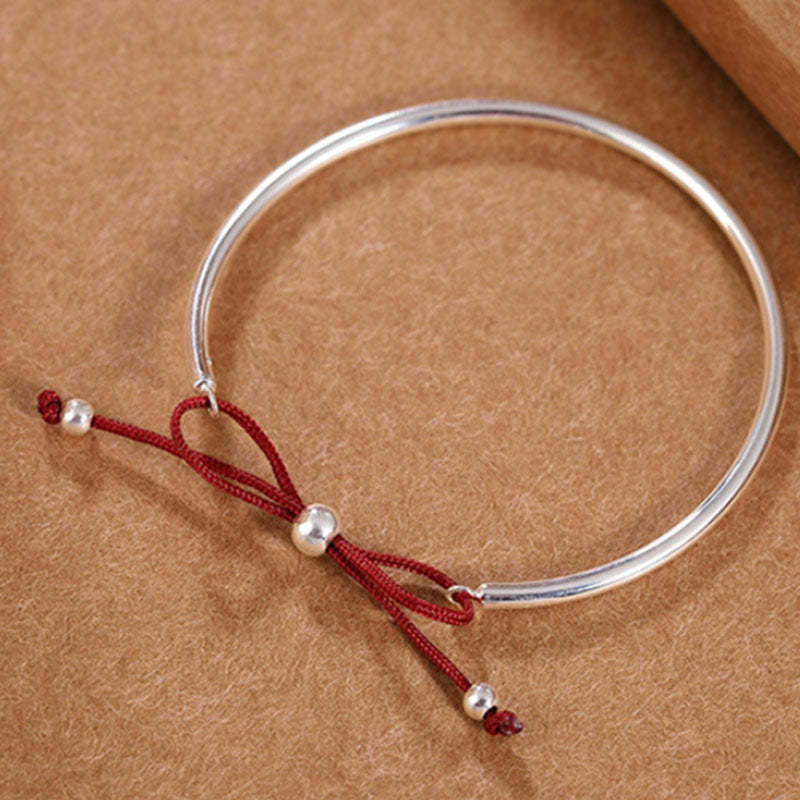 925 Sterling Silver Red String Healing Knot Bracelet
