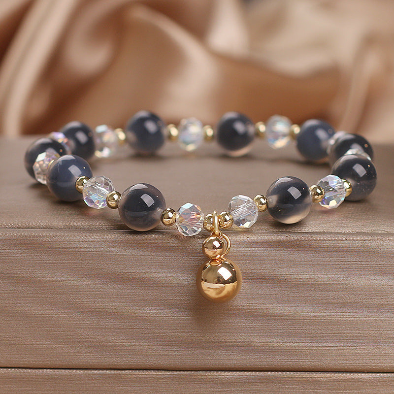 Candy Agate Healing Harmony Bead Charm Bracelet