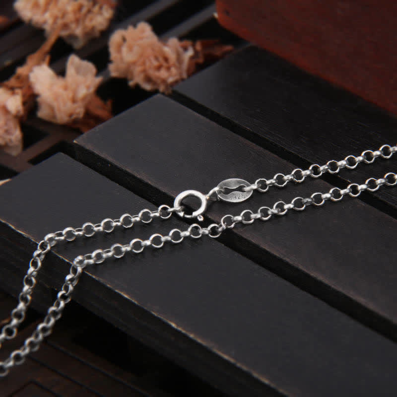 999 Sterling Silver mystic zen Demon Serenity Necklace Pendant