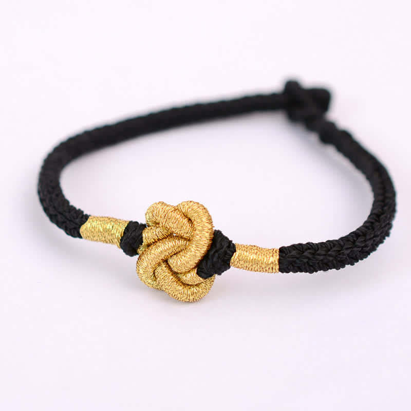 Handmade Simple Design Chinese Knotting Luck Strength Braid String Bracelet