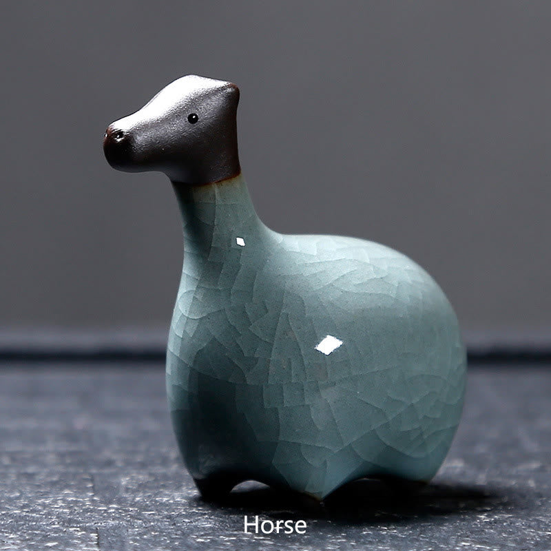 Chinese Zodiac Ceramic Tea Pet Home Decoration