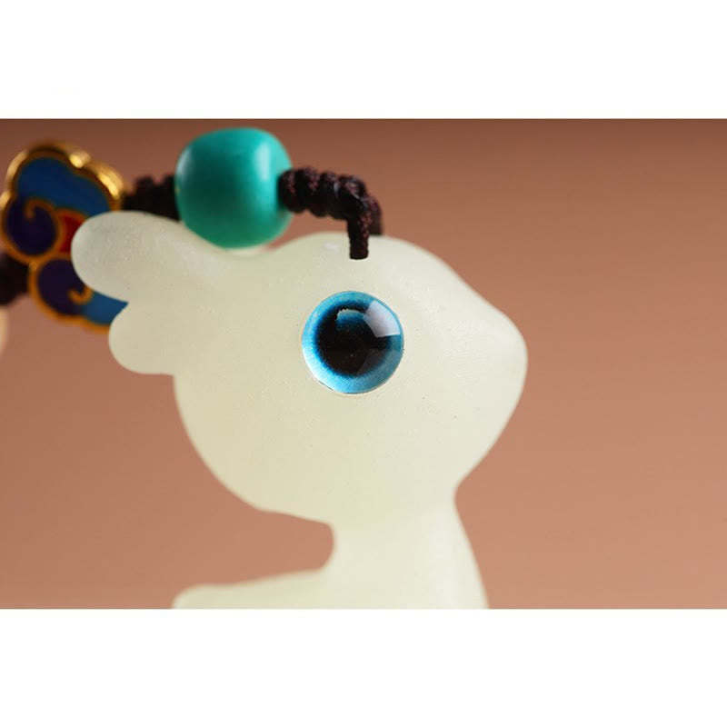 Mini Cute Deer Glowstone Luminous Lucky Deer Energy Key Chain Phone Car Hanging Decoration