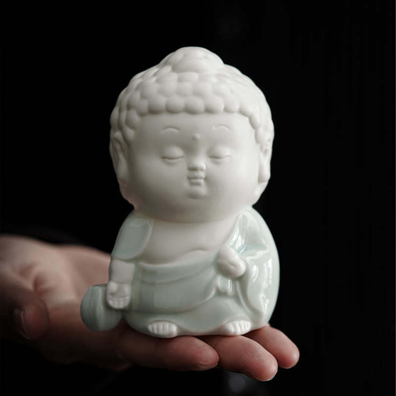 mystic zen Sitting Standing Reclining Ceramic Healing Incense Burner Desk Decoration