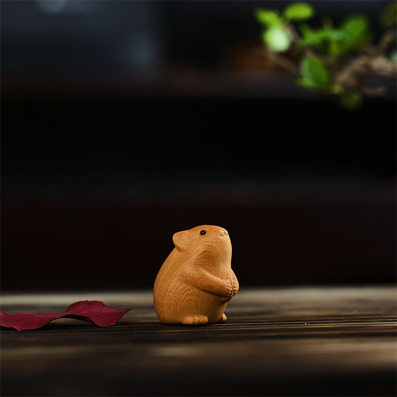 12 Chinese Zodiac Thuja Sutchuenensis Sandalwood Prosperity Mini Home Decoration