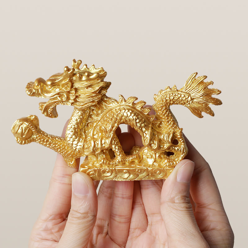 Feng Shui Dragon Auspicious Cloud Wealth Luck Decoration