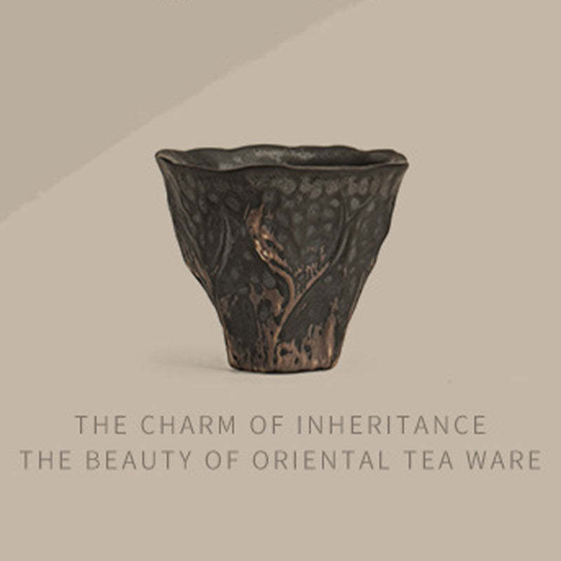 Lotus Flower Shape Zen Ceramic Teacup Kung Fu Tea Cup 50ml