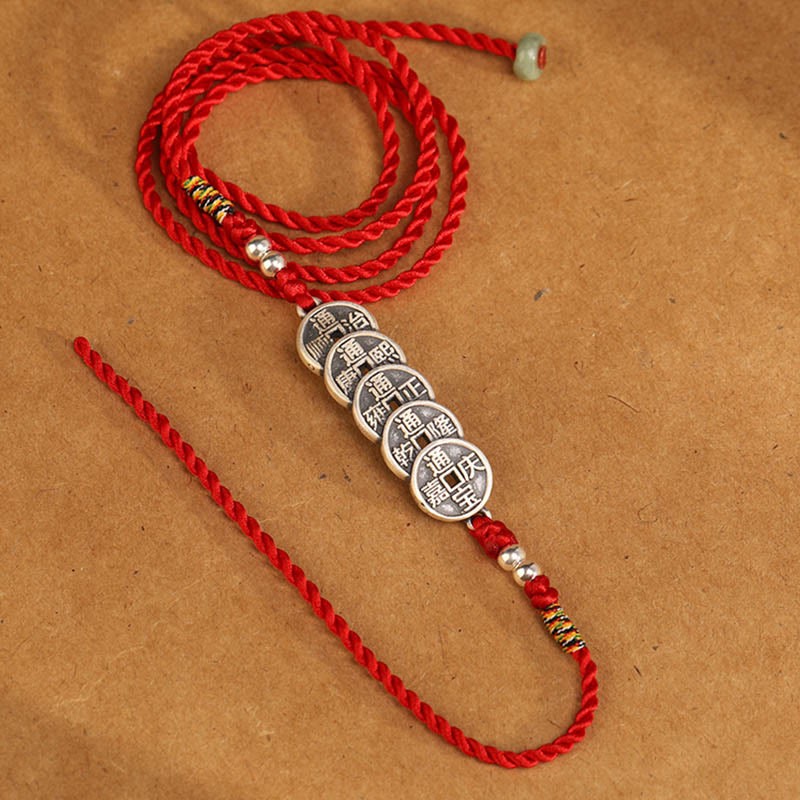 999 Sterling Silver Blessing Red String Belly Chain