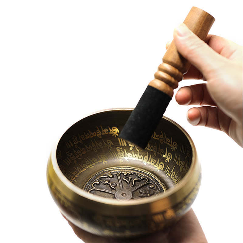 Tibetan Meditation Sound Bowl Handcrafted for Healing and Mindfulness Singing Bowl Set