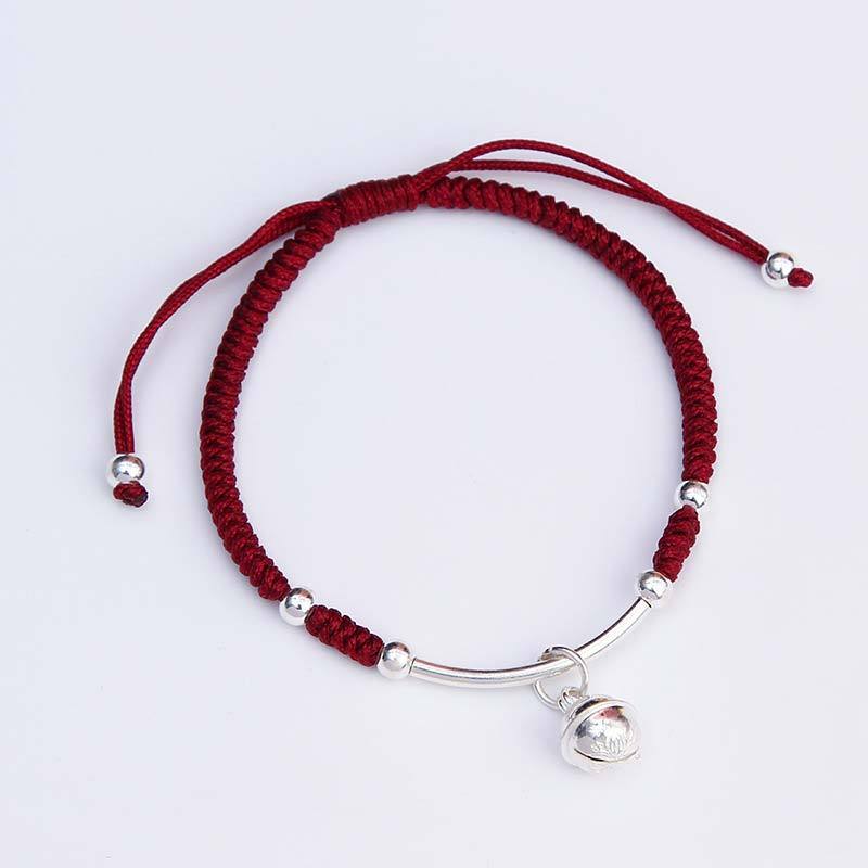 FengShui Lucky Red String Bell Bracelet