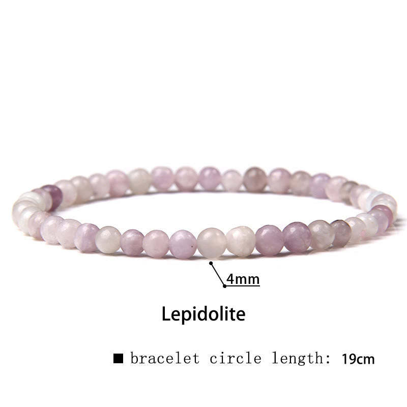 4mm Various Stone Crystal Mini Beads Healing Bracelet