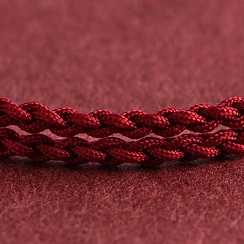 999 Gold Small Bucket Shape Design Handmade Luck?Braided Rope Bracelet Anklet
