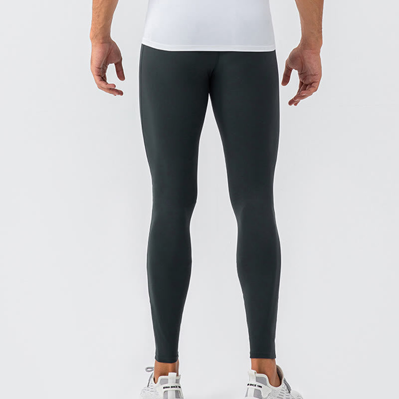 High Waist Elastic Quick Dry Breathable Gym Sports Men's Leggings Pants