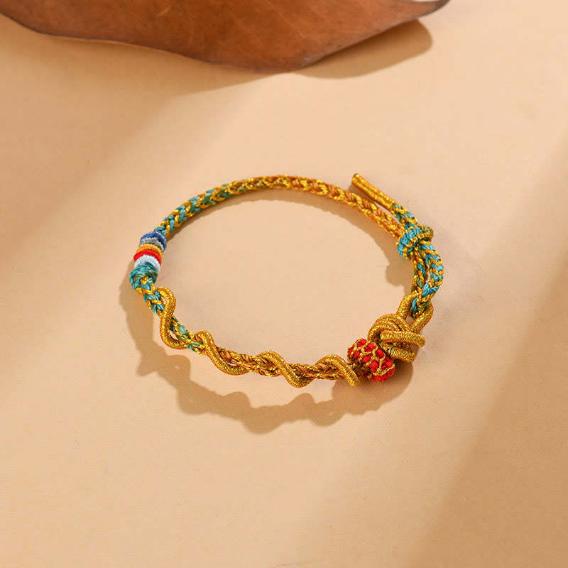 Colorful String Snake Dragon Year of the Snake Luck Bracelet