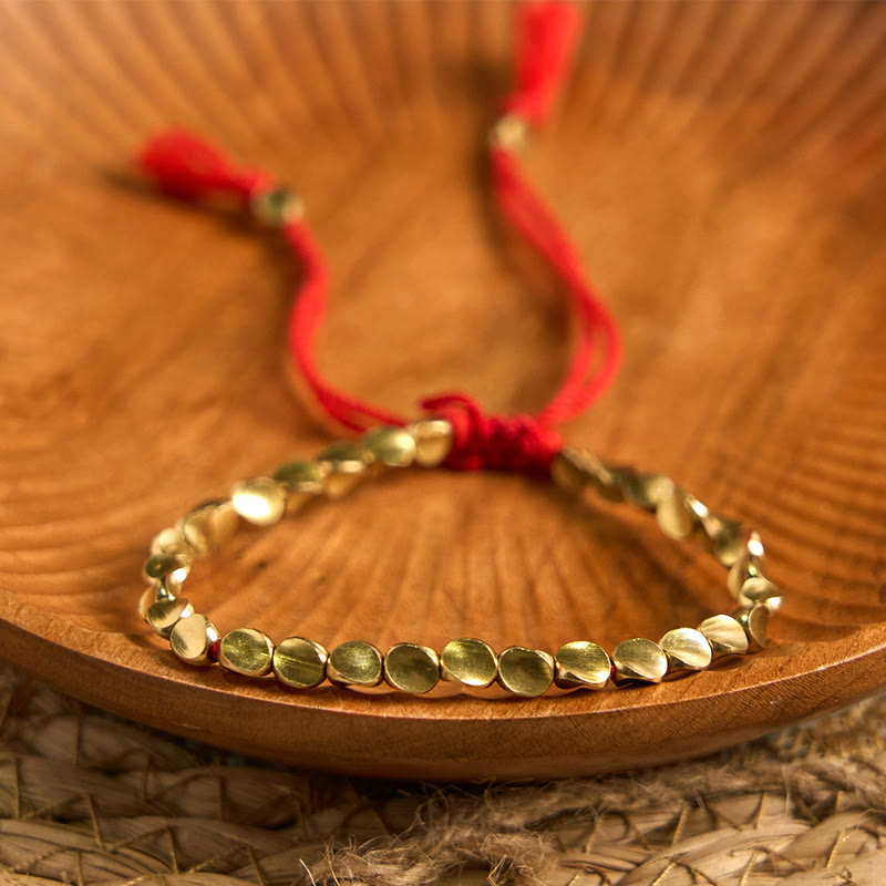 Tibetan Copper Beads Healing Luck Bracelet