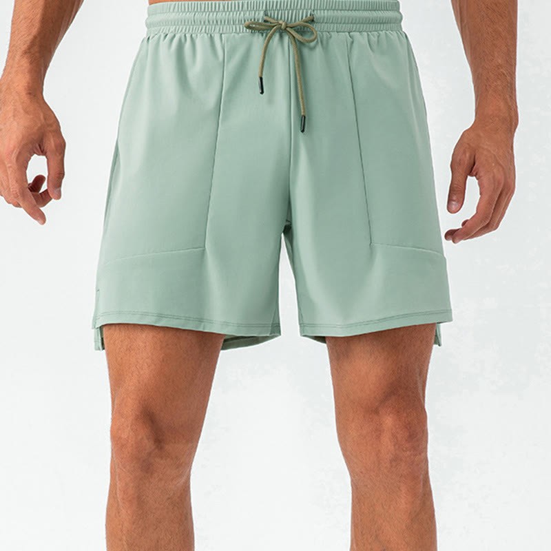 Men's Casual Quick Dry Sports Shorts With Pockets