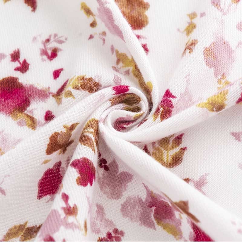 Tibetan Floral Falling Leaves Print Shawl Fall Winter Cozy Warm Travel Scarf Wrap